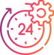 24/7 monitoring and technical support Icon