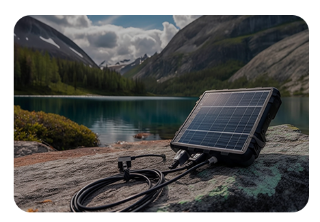 Flexible deployment with solar or battery-powered options